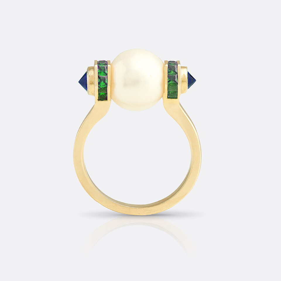 Pearl Orbit Ring