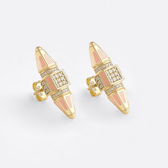 Fortune's Whisper Earrings Pink